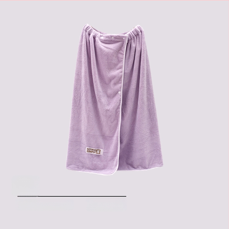 Suaugusiųjų moterų koralinis fliso chalatas, sagties užsegimas, dėvimas kaip rankšluostis, greitai džiūstanti plaukų kepurė