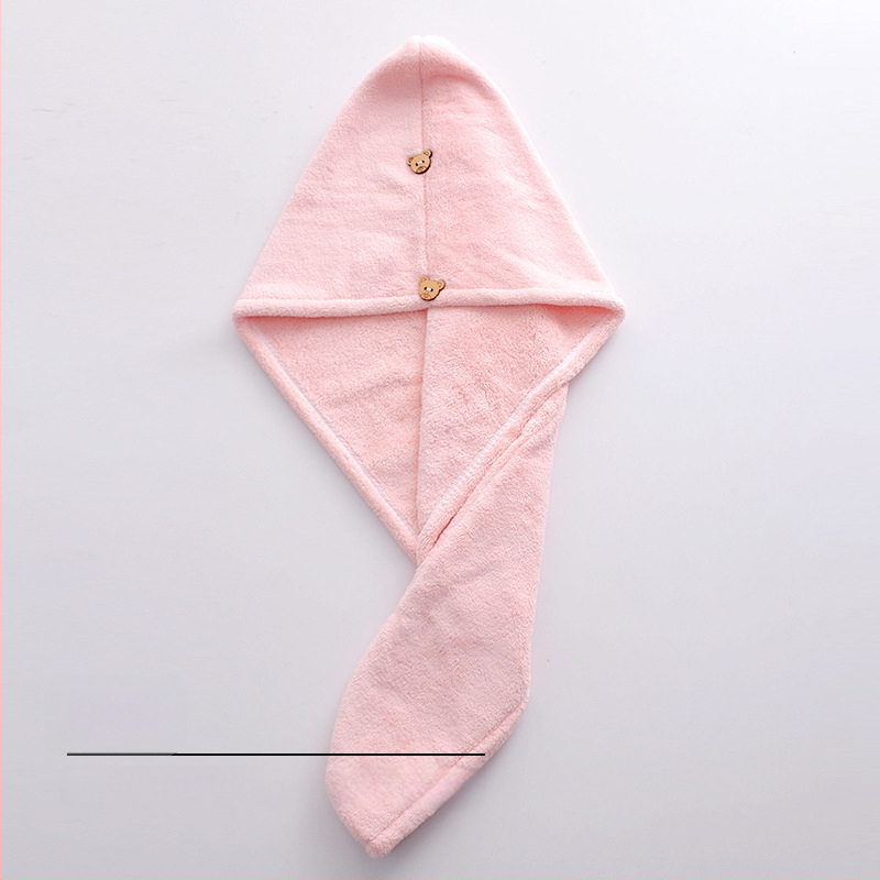 Suaugusiųjų moterų koralinis fliso chalatas, sagties užsegimas, dėvimas kaip rankšluostis, greitai džiūstanti plaukų kepurė