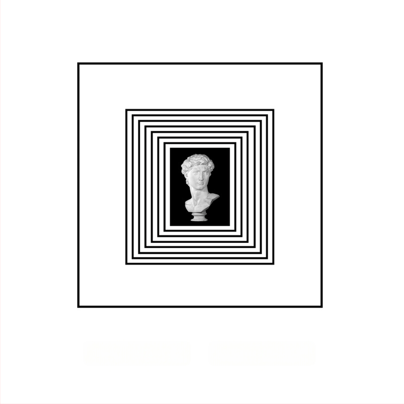 Kerámia absztrakt geometriai figura szobor – egyszerű, modern stílusban, Craftsman Thirteen márkával (Készítő kód 553186337)