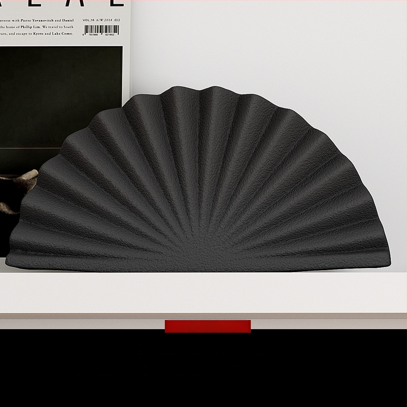 Kerámia absztrakt geometriai figura szobor – egyszerű, modern stílusban, Craftsman Thirteen márkával (Készítő kód 553186337)