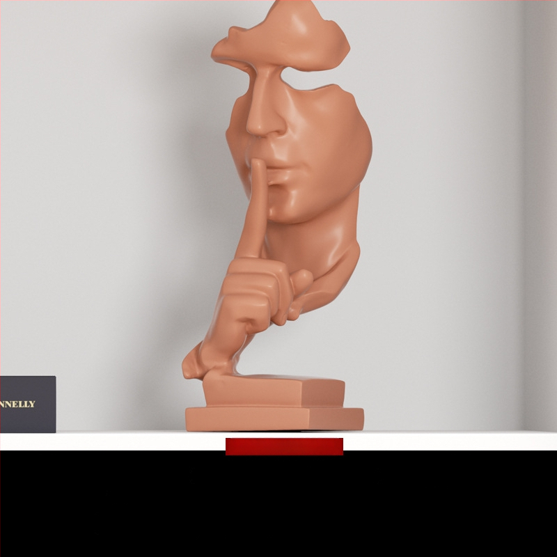 Kerámia absztrakt geometriai figura szobor – egyszerű, modern stílusban, Craftsman Thirteen márkával (Készítő kód 553186337)