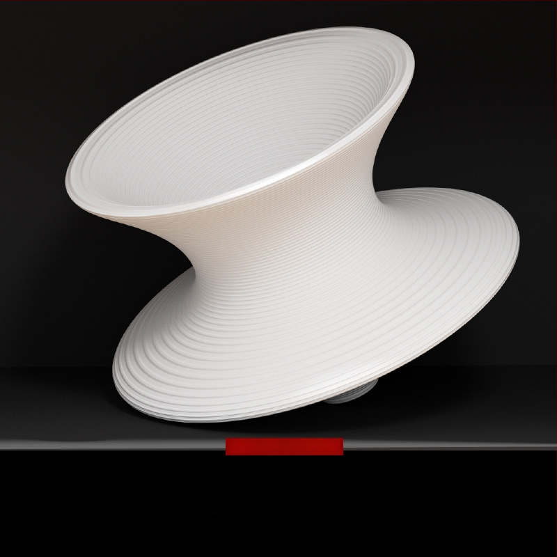 Kerámia absztrakt geometriai figura szobor – egyszerű, modern stílusban, Craftsman Thirteen márkával (Készítő kód 553186337)