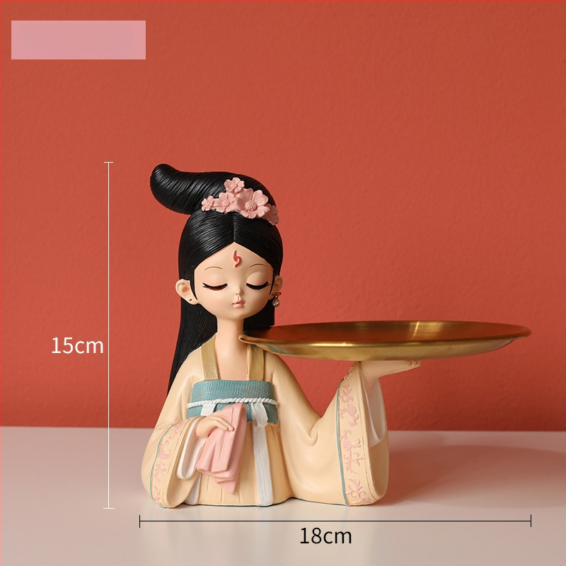 Поставка за ключове в китайски стил, от смола, боядисана повърхност, персонализируема