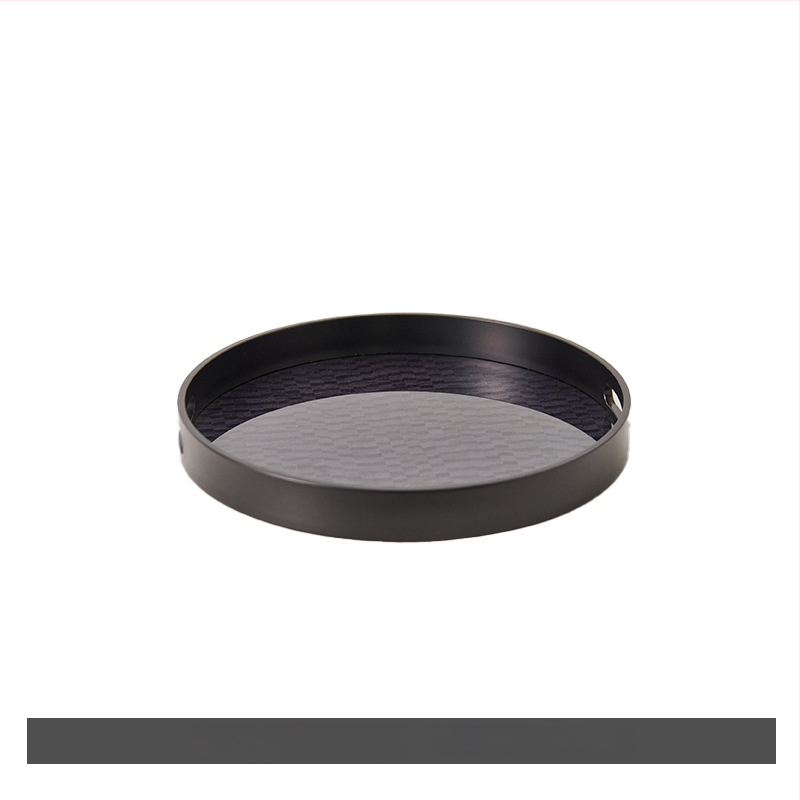 Stiklinė dekoratyvinė padėklas, šiuolaikiškas minimalistinis stilius, standartinis įpakavimas, tinkamas svetainei – kavos staliukui, laikymo padėklas