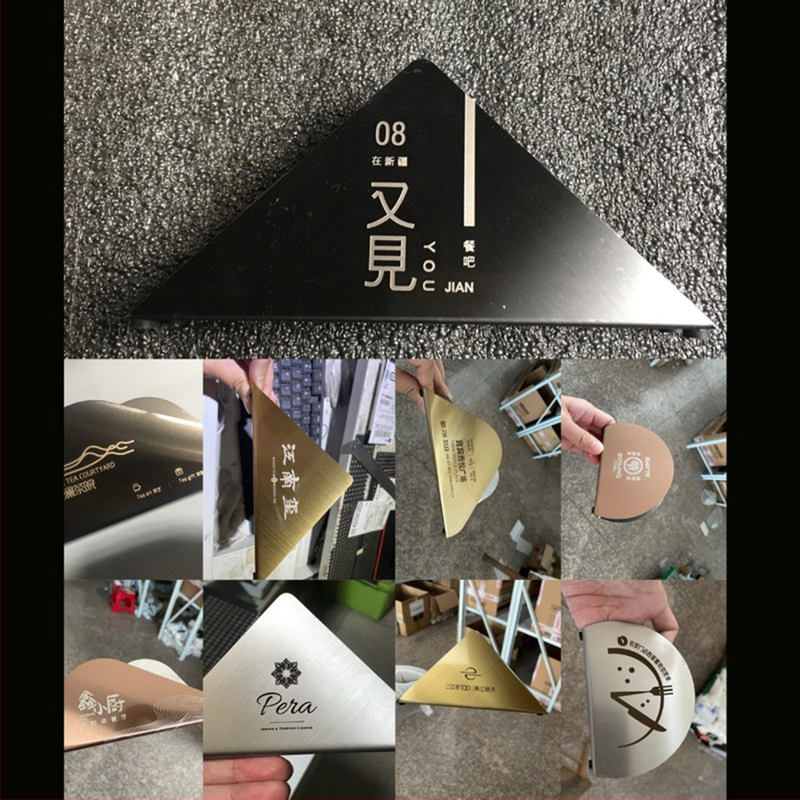 Държач за салфетки от неръждаема стомана, матирана повърхност, модерен стил, вертикален държач за салфетки, с възможност за персонализация