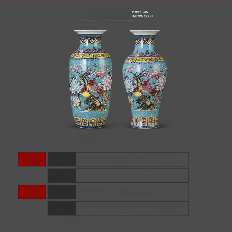 Keramická váza, čínskeho štýlu