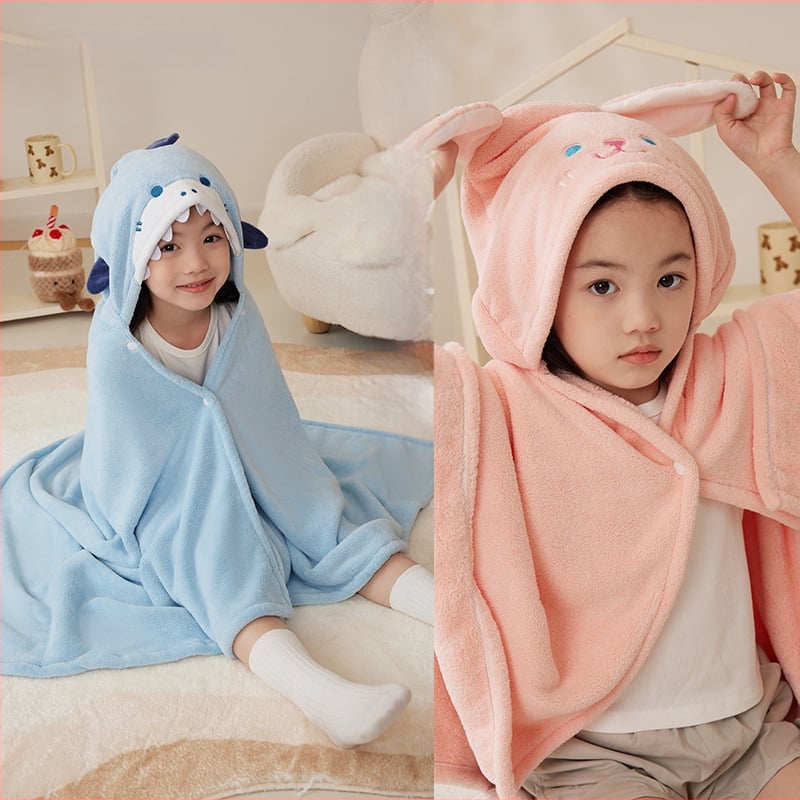 Sanli szülő-gyermek fürdőköpeny korall plüss, 90% poliészter