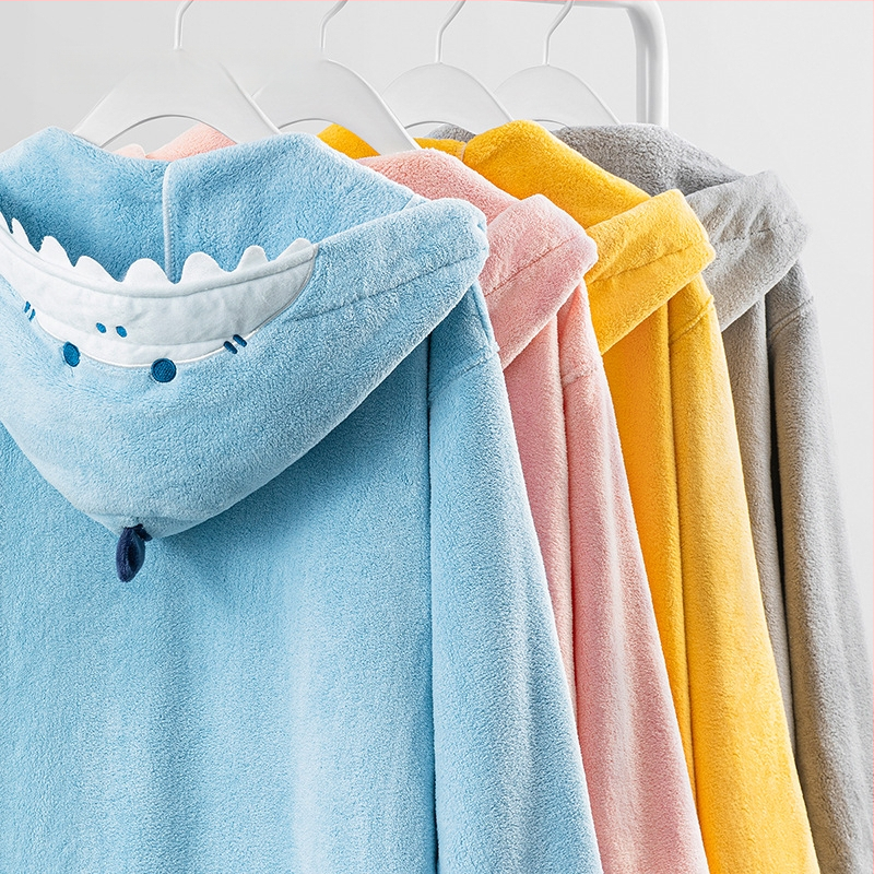 Sanli szülő-gyermek fürdőköpeny korall plüss, 90% poliészter