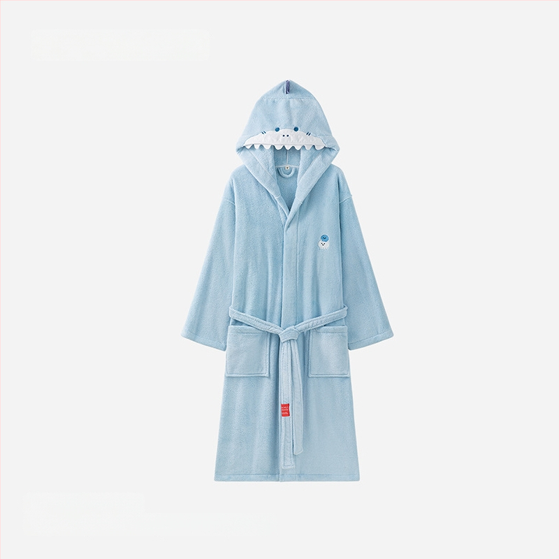 Sanli szülő-gyermek fürdőköpeny korall plüss, 90% poliészter