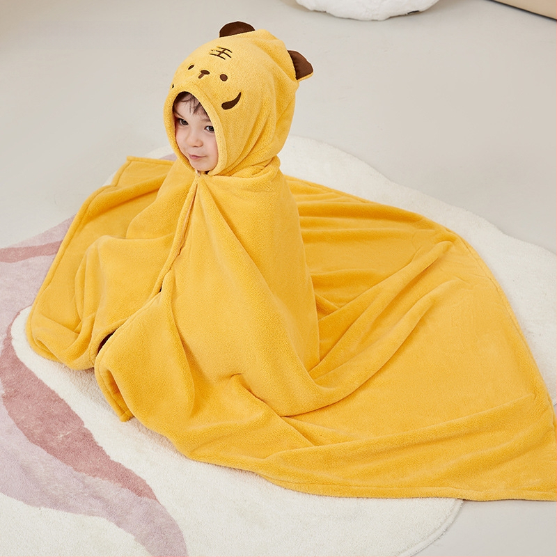 Sanli szülő-gyermek fürdőköpeny korall plüss, 90% poliészter