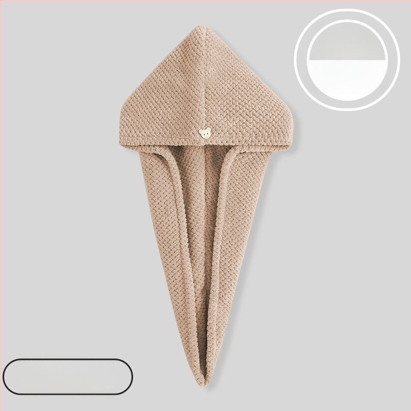 Női hajszárító sapka, ananász mintával, kettős rétegű, mikroszálas 150D, hímzett és felvarrt szegéllyel