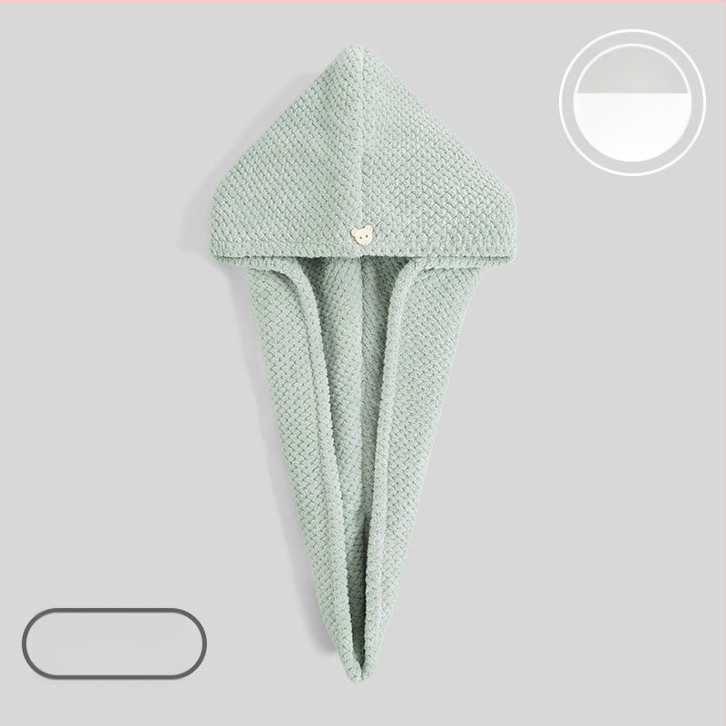 Női hajszárító sapka, ananász mintával, kettős rétegű, mikroszálas 150D, hímzett és felvarrt szegéllyel