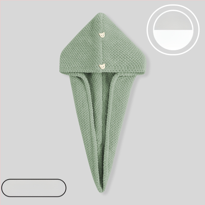 Női hajszárító sapka, ananász mintával, kettős rétegű, mikroszálas 150D, hímzett és felvarrt szegéllyel