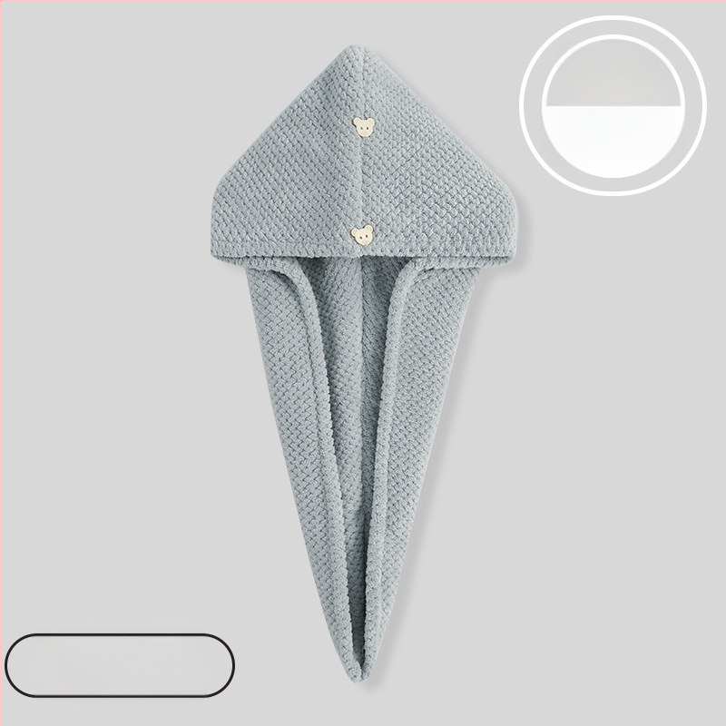 Női hajszárító sapka, ananász mintával, kettős rétegű, mikroszálas 150D, hímzett és felvarrt szegéllyel