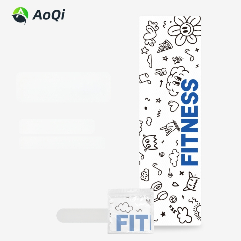 Sporttörölköző hímzett mintával, poliÉSészter, 160 g, 5–10 s nedvességfelszívás, logó nyomtatása elérhető