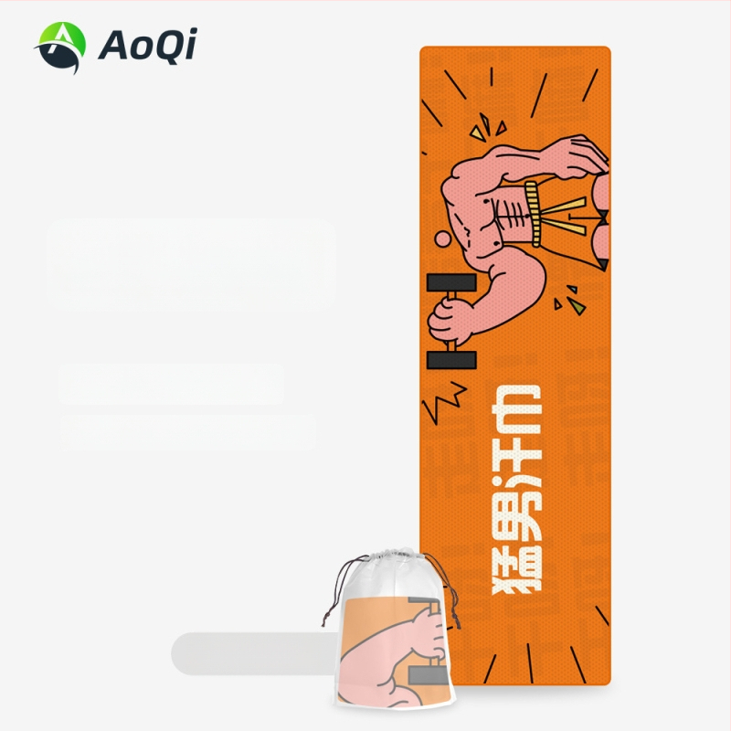 Sporttörölköző hímzett mintával, poliÉSészter, 160 g, 5–10 s nedvességfelszívás, logó nyomtatása elérhető