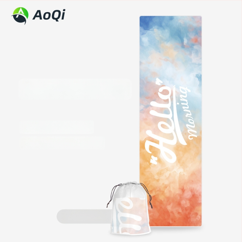 Sporttörölköző hímzett mintával, poliÉSészter, 160 g, 5–10 s nedvességfelszívás, logó nyomtatása elérhető