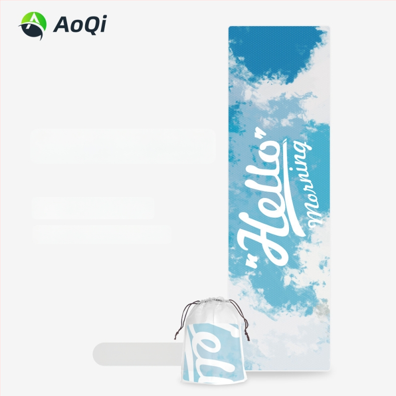 Sporttörölköző hímzett mintával, poliÉSészter, 160 g, 5–10 s nedvességfelszívás, logó nyomtatása elérhető