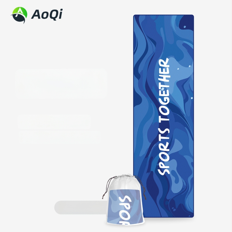 Sporttörölköző hímzett mintával, poliÉSészter, 160 g, 5–10 s nedvességfelszívás, logó nyomtatása elérhető