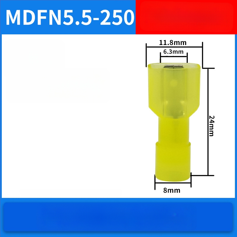 Atsperes kiirühendajad, meesso- ja naissoost, elektrijuhtmete jaoks, krimpimine, 0.5-6 mm², pakendivalikud: 100 või 200 tk