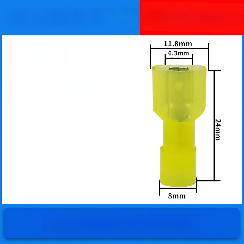 Atsperes kiirühendajad, meesso- ja naissoost, elektrijuhtmete jaoks, krimpimine, 0.5-6 mm², pakendivalikud: 100 või 200 tk