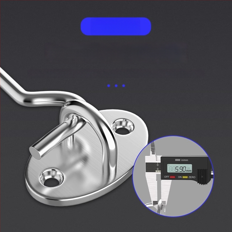 Slankiojančių durų spyna – be gręžimo, nerūdijantis plienas, šlifuotas paviršius, Tipo A spyna