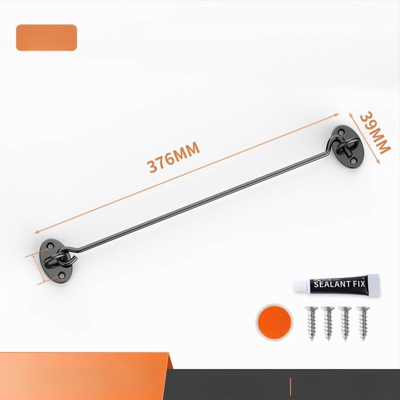 Slankiojančių durų spyna – be gręžimo, nerūdijantis plienas, šlifuotas paviršius, Tipo A spyna