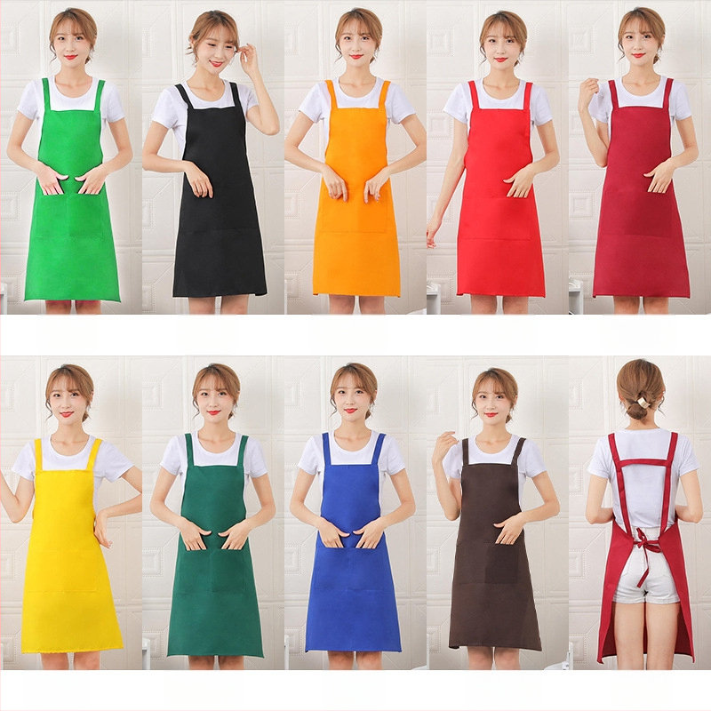 Priekšauts no auduma, bez piedurknēm, pret netīrumiem, ūdensnecaurlaidīgs un eļļas atgrūdošs, ar logotipa druku (bez piedurknēm; audums; pret netīrumiem; ūdensnecaurlaidīgs; logotipa druka)