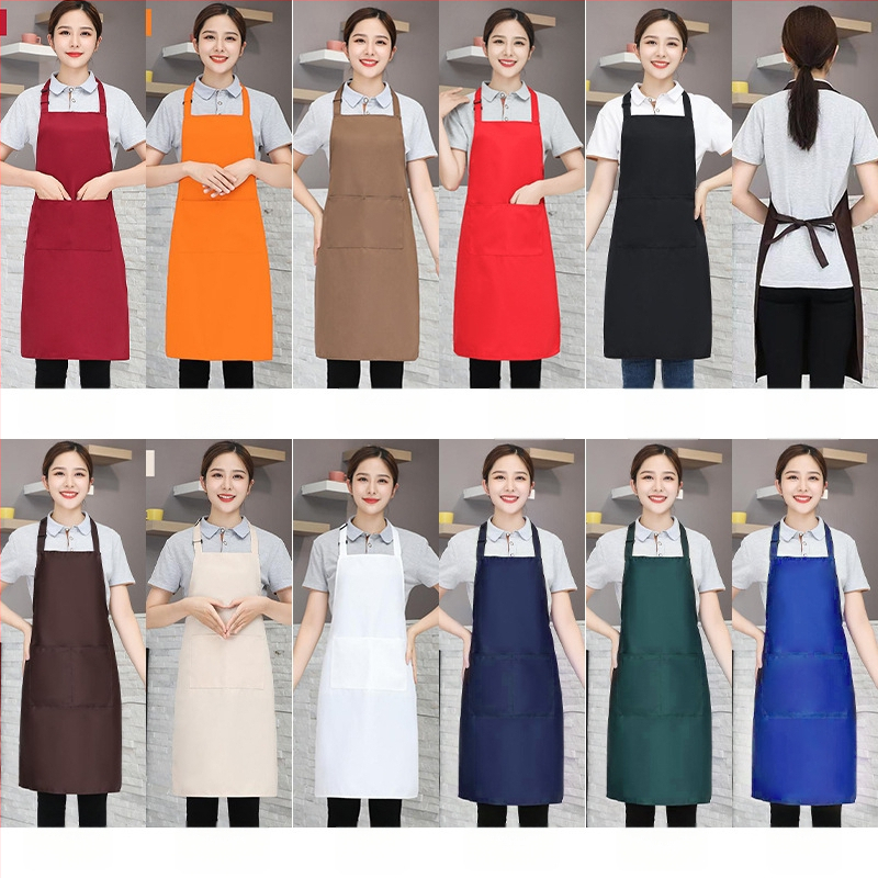 Priekšauts no auduma, bez piedurknēm, pret netīrumiem, ūdensnecaurlaidīgs un eļļas atgrūdošs, ar logotipa druku (bez piedurknēm; audums; pret netīrumiem; ūdensnecaurlaidīgs; logotipa druka)