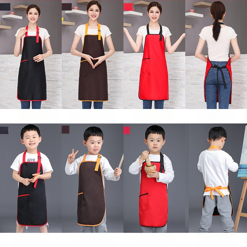 Priekšauts no auduma, bez piedurknēm, pret netīrumiem, ūdensnecaurlaidīgs un eļļas atgrūdošs, ar logotipa druku (bez piedurknēm; audums; pret netīrumiem; ūdensnecaurlaidīgs; logotipa druka)