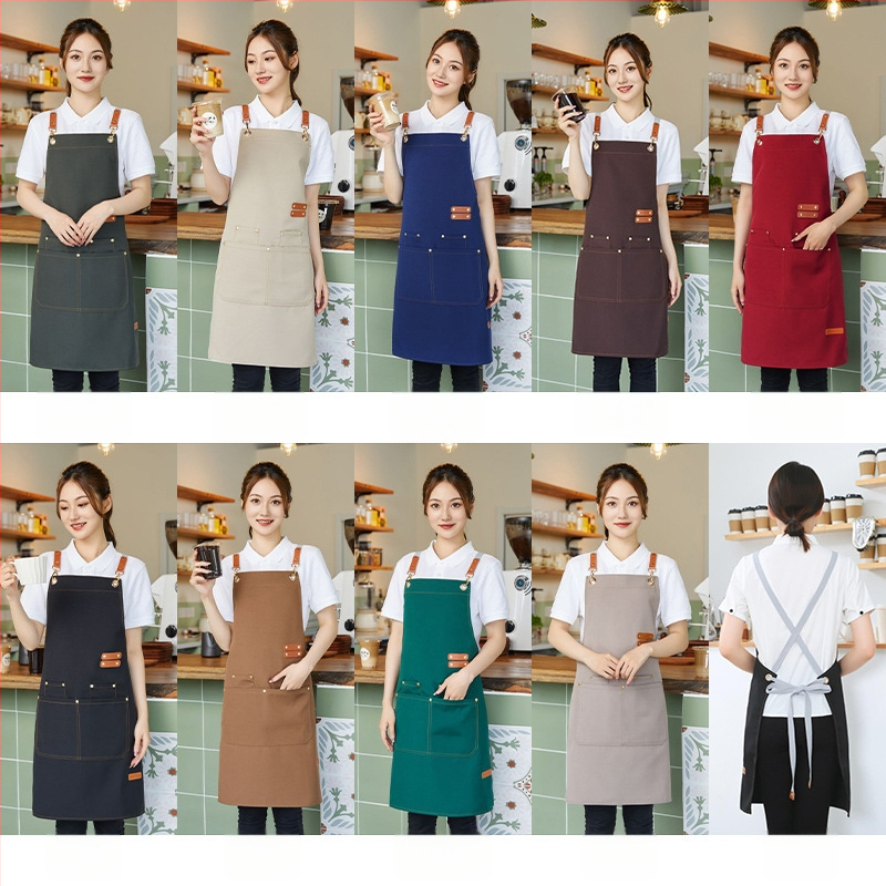 Priekšauts no auduma, bez piedurknēm, pret netīrumiem, ūdensnecaurlaidīgs un eļļas atgrūdošs, ar logotipa druku (bez piedurknēm; audums; pret netīrumiem; ūdensnecaurlaidīgs; logotipa druka)