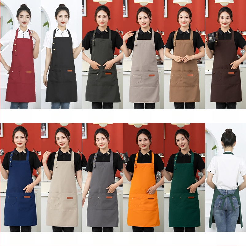 Priekšauts no auduma, bez piedurknēm, pret netīrumiem, ūdensnecaurlaidīgs un eļļas atgrūdošs, ar logotipa druku (bez piedurknēm; audums; pret netīrumiem; ūdensnecaurlaidīgs; logotipa druka)