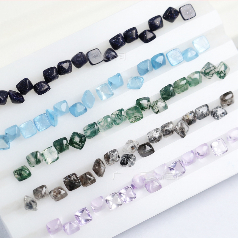 Gredzens ar Sugar Tower formu no dabīgā akmens, skaidrība VVS, S925 sudraba ielikums, pielāgojams