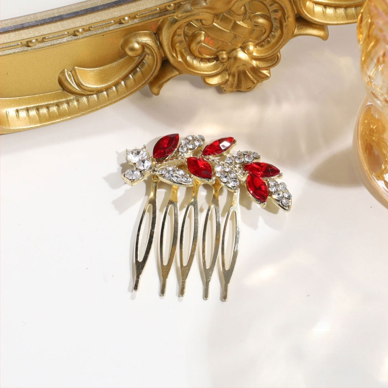 Аксесоар за прическа за ханфу с перли и кристали, сплав (Материал: сплав; Стил: древен; Форма: геометрична; Категория: глава; Година/сезон: есен 2025)