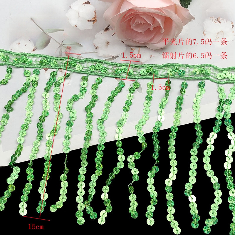 Ζώνη μέσης χορού με δαντέλα και φούντες με στρας, μήκος 15 εκ (Υλικό: Ρέιόν; Εφαρμογή: Αξεσουάρ)