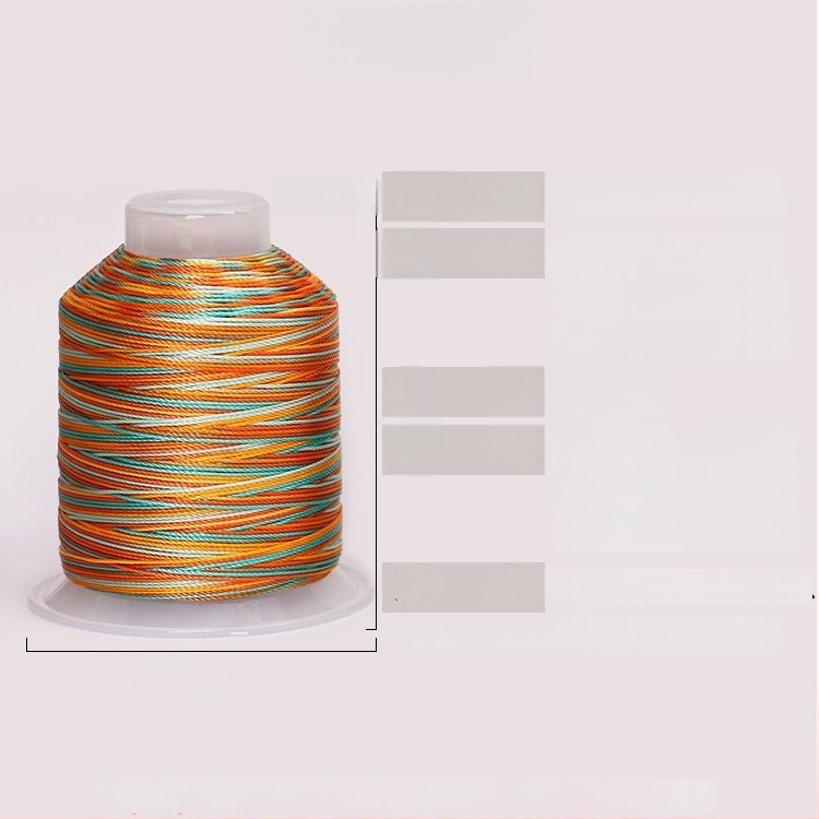 Nailono gradientinė virvė DIY – drakono skiautė raštas, 12/18/15 siūlai