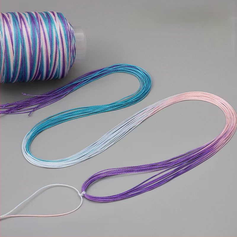 Nailono gradientinė virvė DIY – drakono skiautė raštas, 12/18/15 siūlai