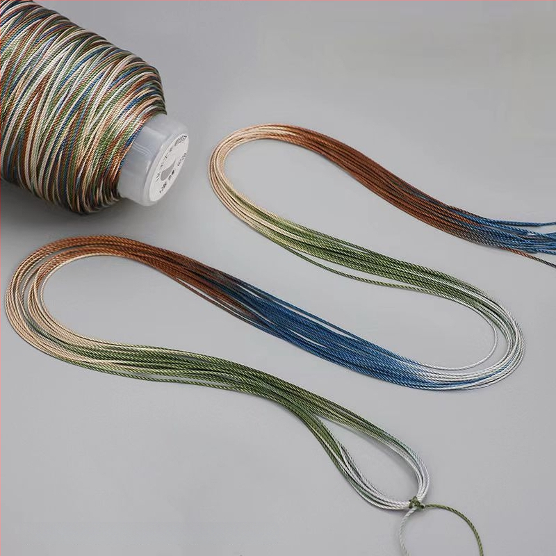 Nailono gradientinė virvė DIY – drakono skiautė raštas, 12/18/15 siūlai