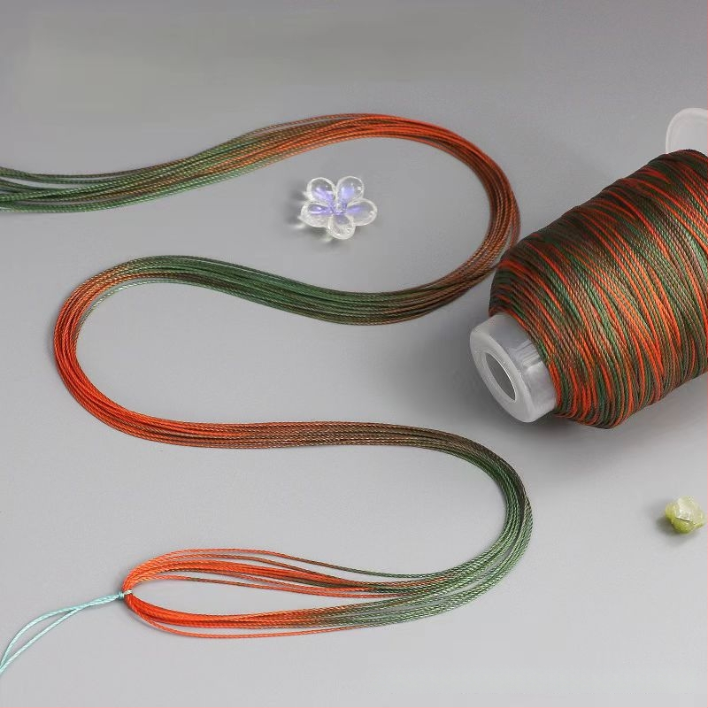 Nailono gradientinė virvė DIY – drakono skiautė raštas, 12/18/15 siūlai