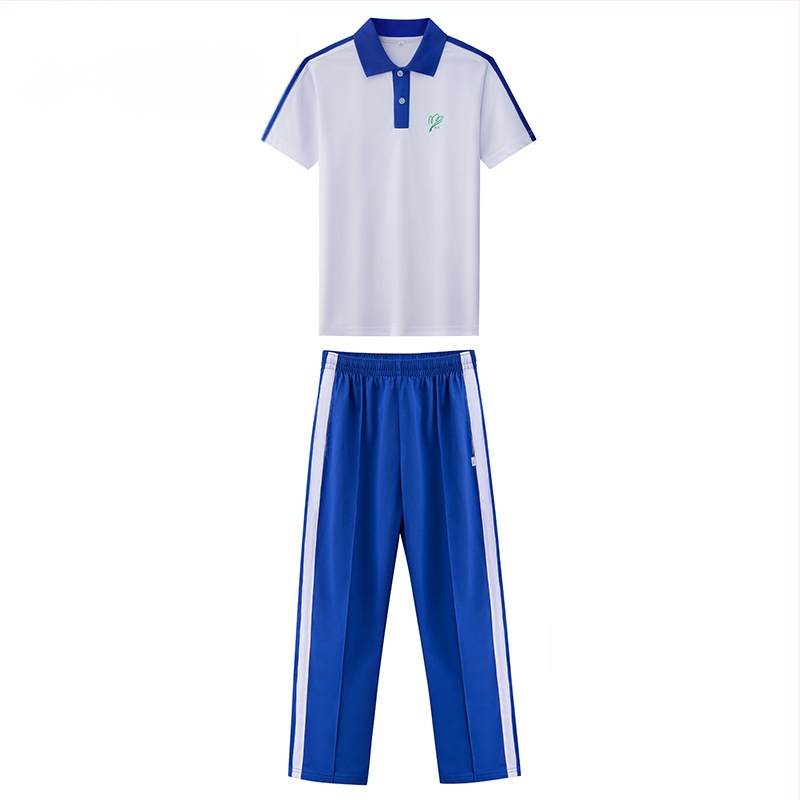 Set školske uniforme za osnovnu školu za jesen i zimu: jakna s dugim rukavima, zimski komplet, zimske hlače, ljetni komplet s kratkim rukavima i hlače – unisex, premium izdanje