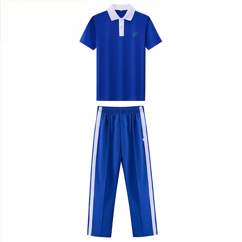 Set školske uniforme za osnovnu školu za jesen i zimu: jakna s dugim rukavima, zimski komplet, zimske hlače, ljetni komplet s kratkim rukavima i hlače – unisex, premium izdanje