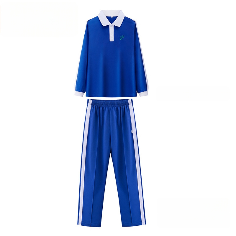 Set školske uniforme za osnovnu školu za jesen i zimu: jakna s dugim rukavima, zimski komplet, zimske hlače, ljetni komplet s kratkim rukavima i hlače – unisex, premium izdanje