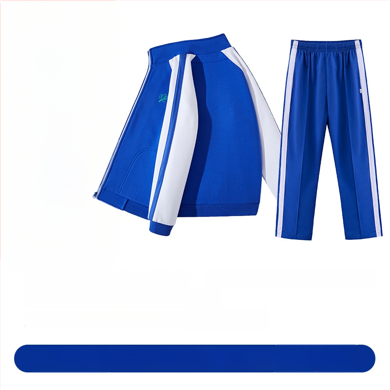 Set školske uniforme za osnovnu školu za jesen i zimu: jakna s dugim rukavima, zimski komplet, zimske hlače, ljetni komplet s kratkim rukavima i hlače – unisex, premium izdanje