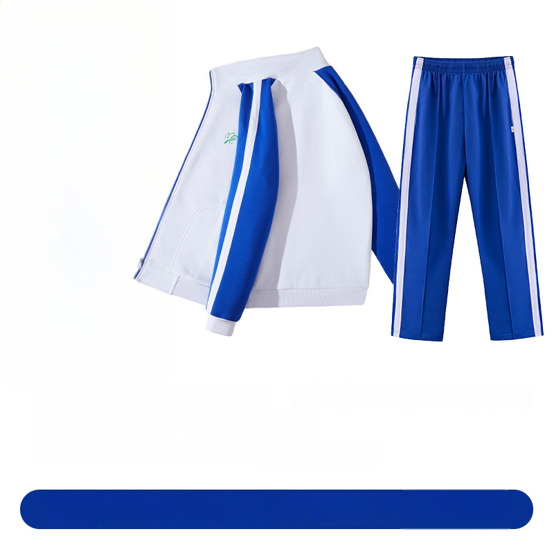 Set školske uniforme za osnovnu školu za jesen i zimu: jakna s dugim rukavima, zimski komplet, zimske hlače, ljetni komplet s kratkim rukavima i hlače – unisex, premium izdanje
