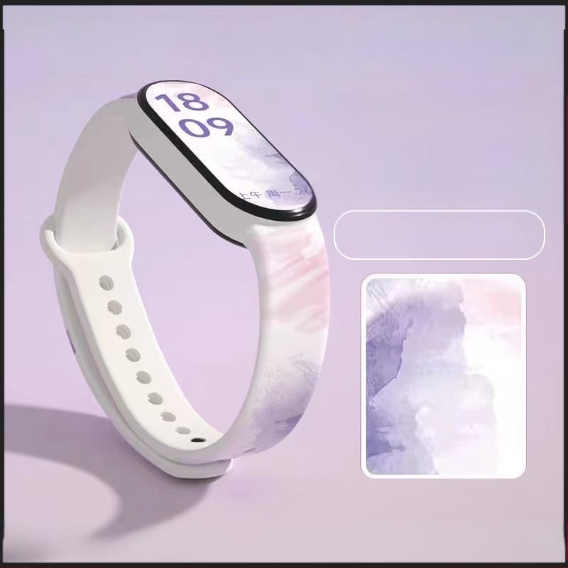 Gyerekeknek szánt okos karkötő – lépésszámláló, pulzusmérés, újratölthető, Android-kompatibilis, szilikon szíj, alumínium ötvözet tok