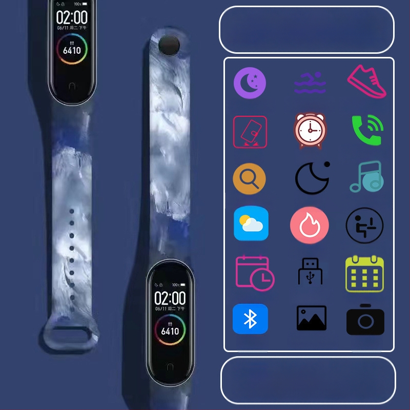 Gyerekeknek szánt okos karkötő – lépésszámláló, pulzusmérés, újratölthető, Android-kompatibilis, szilikon szíj, alumínium ötvözet tok