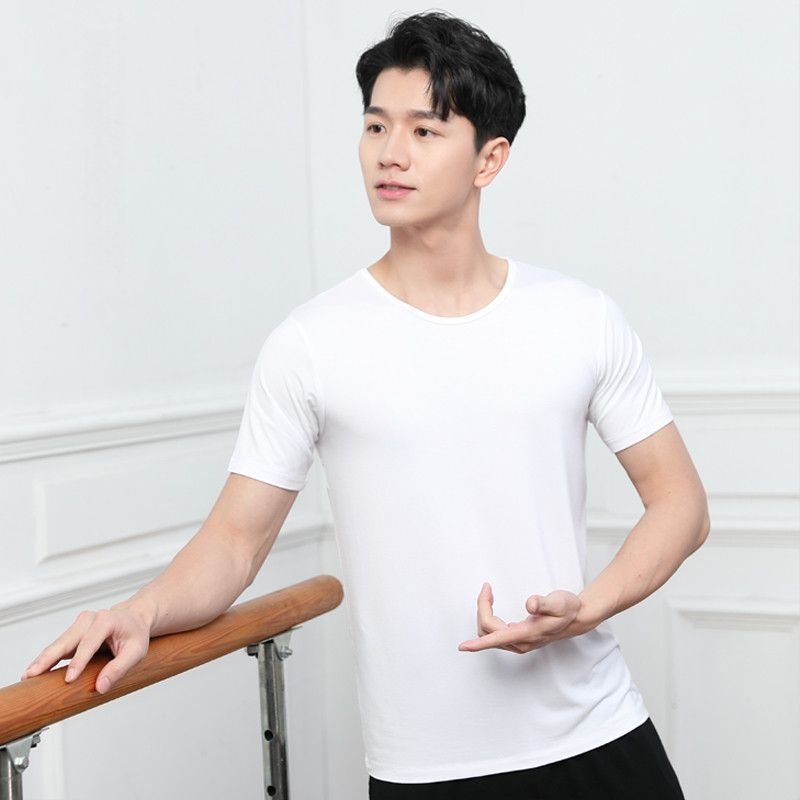 Vyrų šokių komplektas – viršus ir kelnės iš modalinio audinio, vasara, Lotynų ir etniniai šokiai