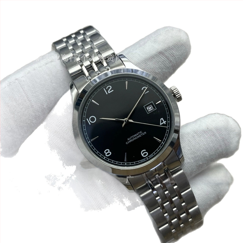 Automātisks mehāniskais rokaspulkstenis, Pioneer sērija, 40 mm ciferblats, nerūsējošā tērauda korpuss un siksna, mehānisms 2813 Pearl, ūdensizturība 30 m