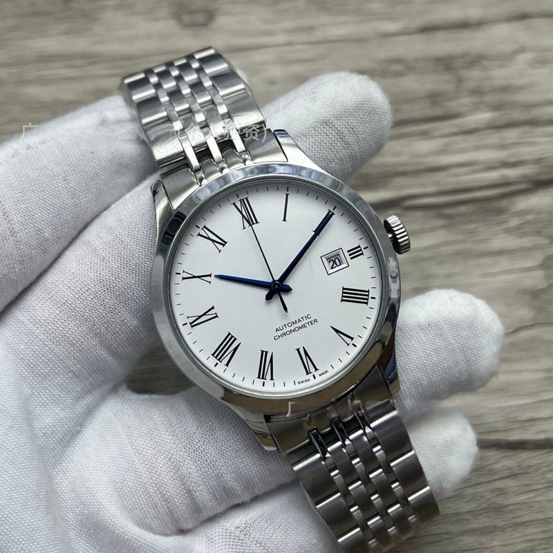 Automātisks mehāniskais rokaspulkstenis, Pioneer sērija, 40 mm ciferblats, nerūsējošā tērauda korpuss un siksna, mehānisms 2813 Pearl, ūdensizturība 30 m