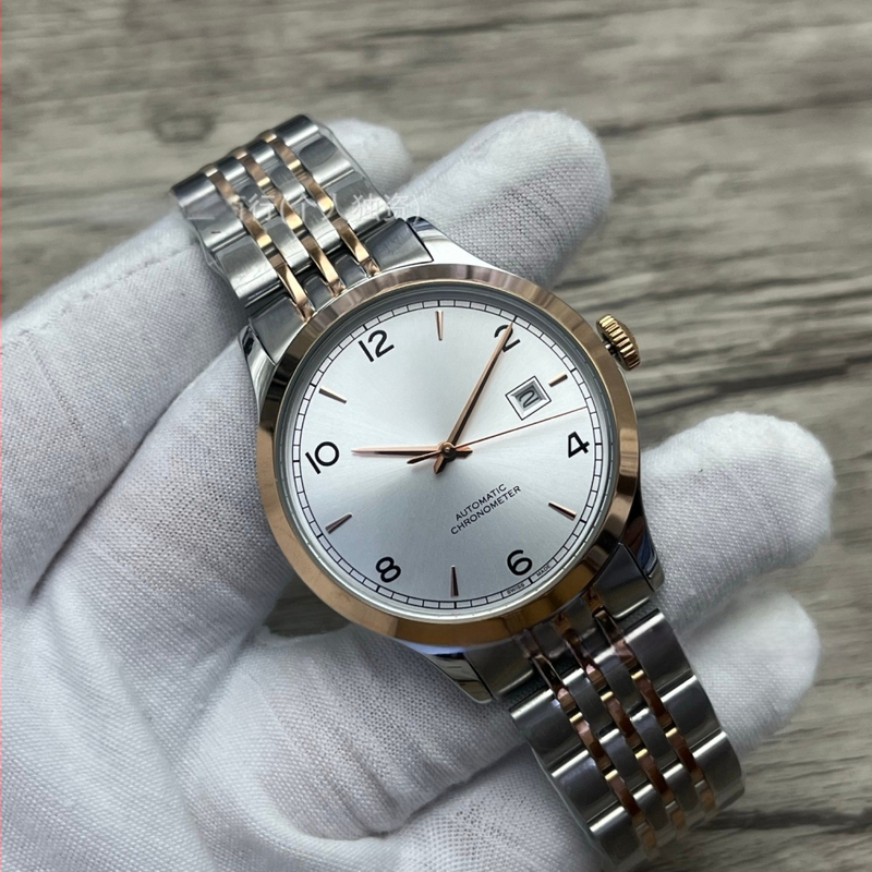 Automātisks mehāniskais rokaspulkstenis, Pioneer sērija, 40 mm ciferblats, nerūsējošā tērauda korpuss un siksna, mehānisms 2813 Pearl, ūdensizturība 30 m